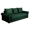 Canapea Extensibila Classic, 243x100x72 h cm, Stofa Tip Catifea Verde picture - 4