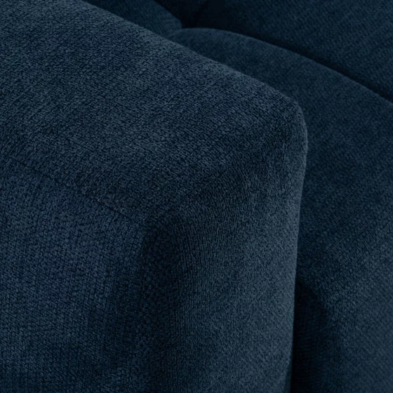 Canapea Extensibila Cortona, 252x105x94 h cm, Stofa, Albastra picture - 7