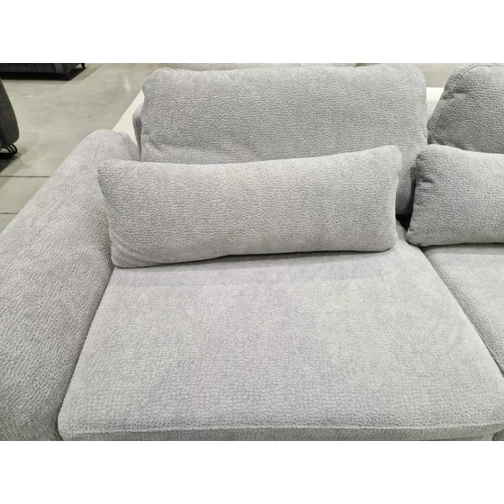 Canapea Extensibila Cube, 274x125x72/90 cm, Suprafata de Dormit Extra Large, Stofa, Gri Deschis picture - 3