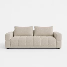  Canapea Extensibila Dante, 241x101x88 cm, Stofa, Beige