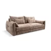 Canapea Extensibila Delphine, 246x119x87 H cm, Stofa Maro picture - 2