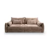 Canapea Extensibila Delphine, 246x119x87 H cm, Stofa Maro picture - 1
