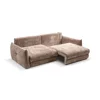 Canapea Extensibila Delphine, 246x119x87 H cm, Stofa Maro picture - 6