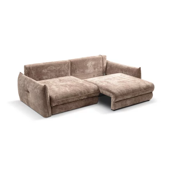 Canapea Extensibila Delphine, 246x119x87 H cm, Stofa Maro picture - 6