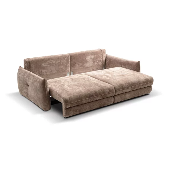 Canapea Extensibila Delphine, 246x119x87 H cm, Stofa Maro picture - 3