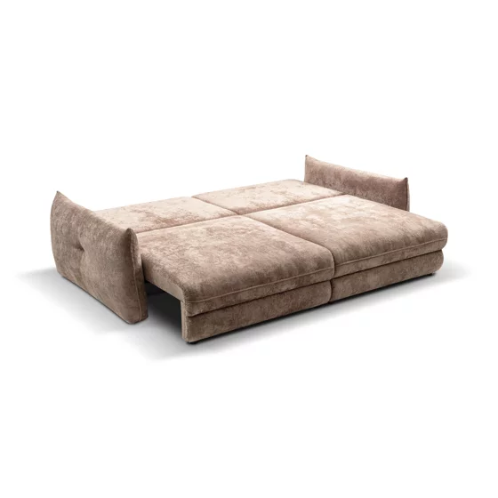 Canapea Extensibila Delphine, 246x119x87 H cm, Stofa Maro picture - 4
