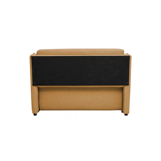 Canapea Extensibila Galicia, 2 Locuri,  143x98x98  h cm, Stofa Galbena picture - 3