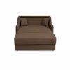 Canapea Extensibila Galicia, 2 Locuri,  143x98x98  h cm, Stofa Maro picture - 2