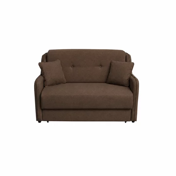Canapea Extensibila Galicia, 2 Locuri,  143x98x98  h cm, Stofa Maro picture - 1
