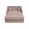 Canapea Extensibila Galicia, 2 Locuri,  143x98x98  h cm, Stofa Roz picture - 2