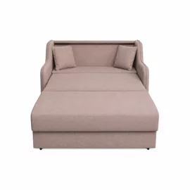 Canapea Extensibila Galicia, 2 Locuri,  143x98x98  h cm, Stofa Roz