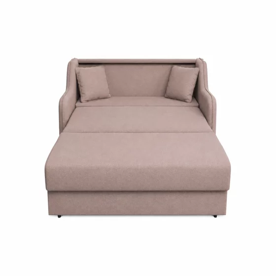 Canapea Extensibila Galicia, 2 Locuri,  143x98x98  h cm, Stofa Roz picture - 2
