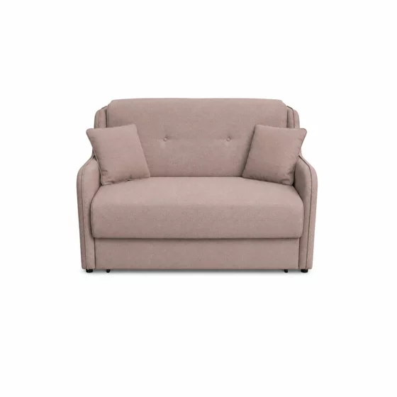 Canapea Extensibila Galicia, 2 Locuri,  143x98x98  h cm, Stofa Roz picture - 1