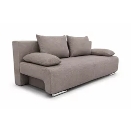 Canapea Extensibila Georgia, 194x93x72 h cm, Stofa Tip Catifea Beige Inchis