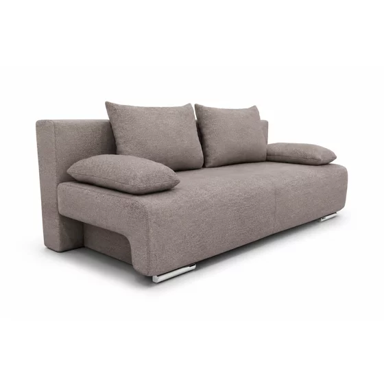 Canapea Extensibila Georgia, 194x93x72 h cm, Stofa Tip Catifea Beige Inchis picture - 1