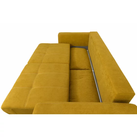 Canapea Extensibila Krista, 241x113x91 h cm, Stofa Crown 10 Curcuma picture - 4