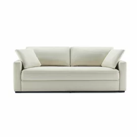 Canapea Extensibila Larsen, 223x83x90 cm, Stofa, Beige