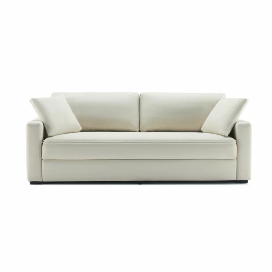 Canapea Extensibila Larsen, 223x83x90 cm, Stofa, Beige picture - 1