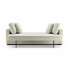 Canapea Extensibila Larsen, 223x83x90 cm, Stofa, Beige picture - 4
