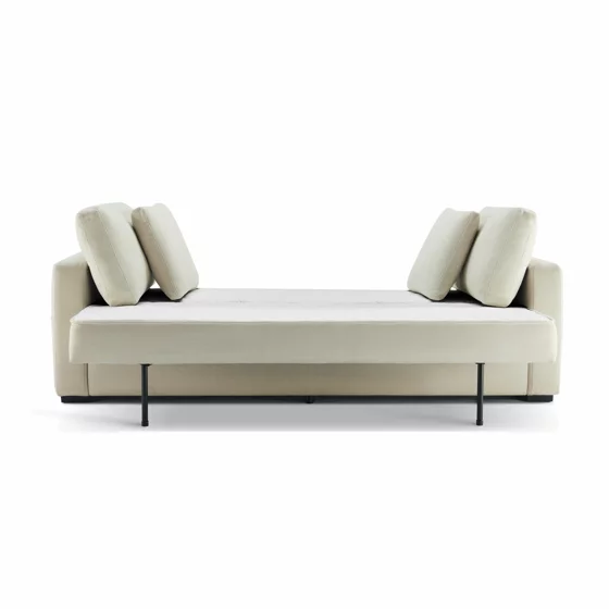 Canapea Extensibila Larsen, 223x83x90 cm, Stofa, Beige picture - 4