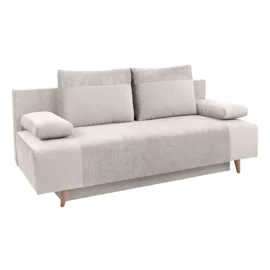 Canapea Extensibila Leon, 191x89x92 h cm, Stofa, Beige Deschis