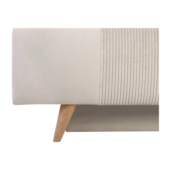 Canapea Extensibila Leon, 191x89x92 h cm, Stofa, Beige Deschis picture - 6