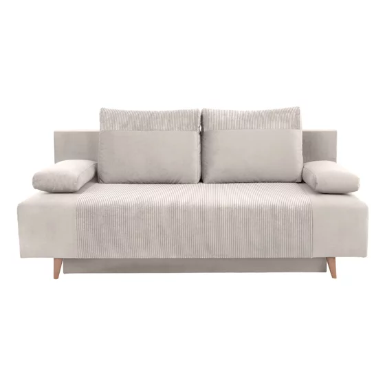 Canapea Extensibila Leon, 191x89x92 h cm, Stofa, Beige Deschis picture - 1