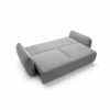 Canapea Extensibila Maloy, 252x103x 89 h cm, Catifea, Gri Inchis picture - 4