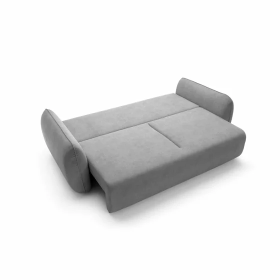 Canapea Extensibila Maloy, 252x103x 89 h cm, Catifea, Gri Inchis picture - 4