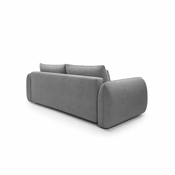Canapea Extensibila Maloy, 252x103x 89 h cm, Catifea, Gri Inchis picture - 5