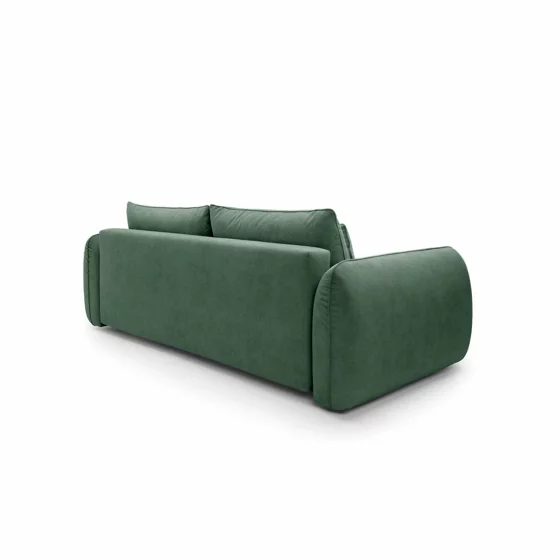Canapea Extensibila Maloy, 252x103x 89 h cm, Catifea, Verde picture - 5