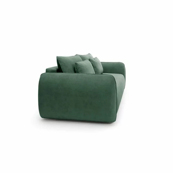 Canapea Extensibila Maloy, 252x103x 89 h cm, Catifea, Verde picture - 7