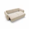 Canapea Extensibila Maloy, 252x103x 89 h cm, Catifea, Beige picture - 4