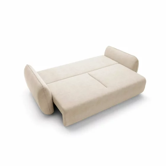 Canapea Extensibila Maloy, 252x103x 89 h cm, Catifea, Beige picture - 5