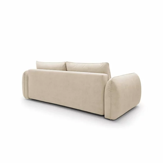 Canapea Extensibila Maloy, 252x103x 89 h cm, Catifea, Beige picture - 6