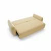 Canapea Extensibila Maloy, 252x103x 89 h cm, Stofa, Galben Deschis picture - 4