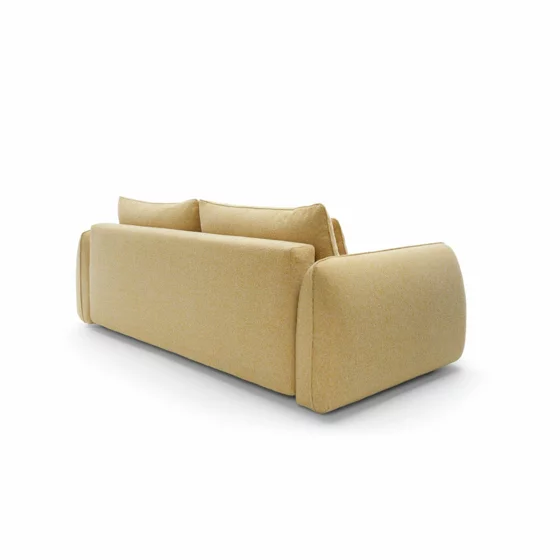 Canapea Extensibila Maloy, 252x103x 89 h cm, Stofa, Galben Deschis picture - 6