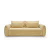 Canapea Extensibila Maloy, 252x103x 89 h cm, Stofa, Galben Deschis picture - 2