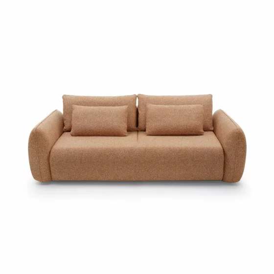 Canapea Extensibila Maloy, 252x103x 89 h cm, Stofa, Rust picture - 5