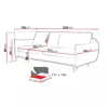 Canapea Extensibila Midori Gri SORO 90 picture - 5