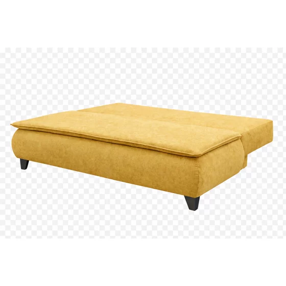 Canapea Extensibila Minto, 208x106x100 h cm, Stofa Galben Mustar picture - 2
