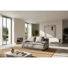 Canapea Extensibila Minto, 208x106x100 h cm, Stofa Gri