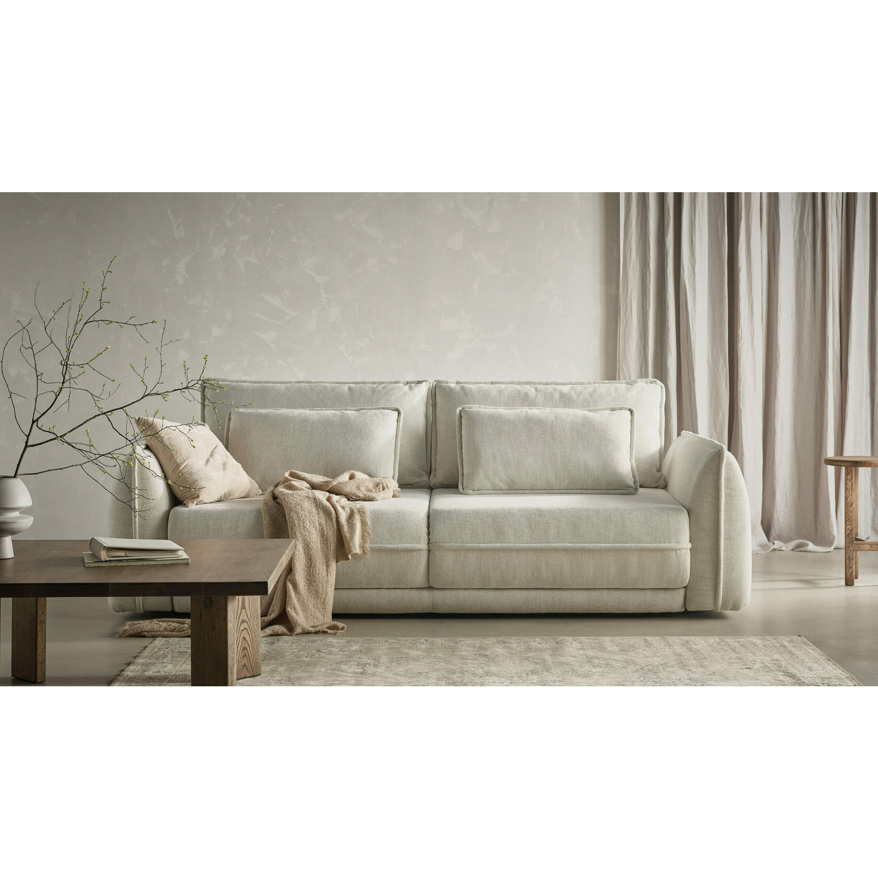 Canapea extensibila mojave, 253x120x74 cm, stofa modesto 492