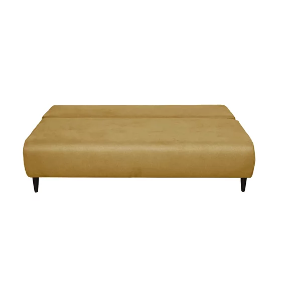 Canapea Extensibila Mongol, 3L, 195x97x76 cm, Stofa Galben Curry picture - 4