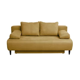 Canapea Extensibila Mongol, 3L, 195x97x76 cm, Stofa Galben Curry