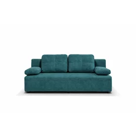 Canapea Extensibila Nola, 200x102x92 h cm, Stofa Turcoaz