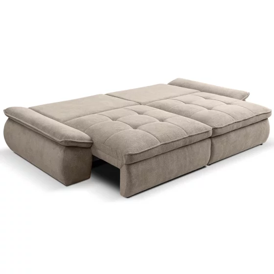 Canapea Extensibila Nube Big, 263x122x95 cm, Suprafata Pentru Dormit 170x200, Stofa Artico Beige picture - 6