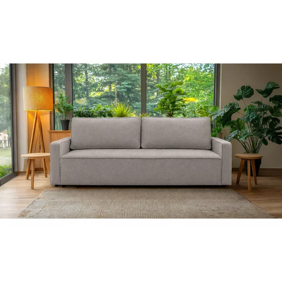Canapea Extensibila Numes, 232x100x90 cm, Stofa Taupe Vinci 25 picture - 1