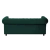 Canapea Extensibila Oxford 205x90x80 h cm, Stil Chesterfield, Catifea Verde picture - 4