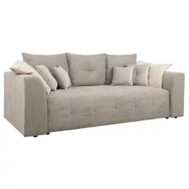Canapea Extensibila Royal, 247x116x94 h cm, Stofa Raiata Beige